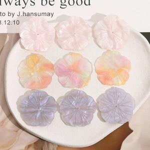 Amuletos de pétalos de loto hechos a mano para joyas DIY y horquillas de pelo
