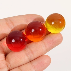 Perles en résine colorées translucides 22mm pour bijoux DIY et coques de téléphone
