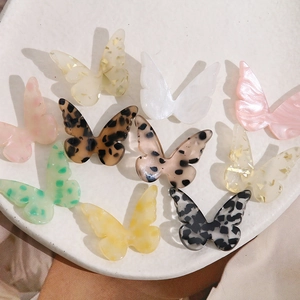 Chique acetaat vlinder hangers met luipaardprint voor DIY sieraden en oorbellen maken