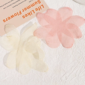 Petali di fiori in rete pastello per accessori capelli fai-da-te e materiali creativi
