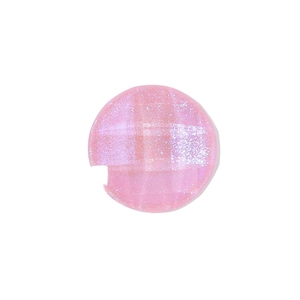 Sparkling pink glitter round badge with cutout for DIY phone case and accessory decor