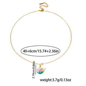 Detailansicht der Blumenkette mit Maßen 40cm Länge und einem Gewicht von 3,7g