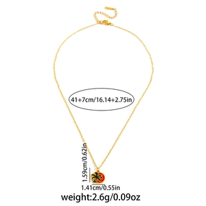Details der Goldhalskette mit Karabinerverschluss und 7 cm Verlängerungskette Maße