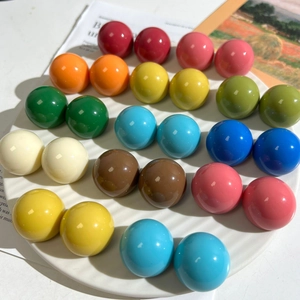 Perle geometriche in resina Morandi colorate per forcine e accessori per capelli fai da te