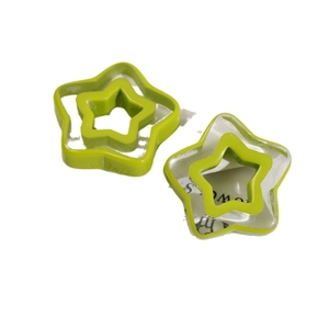 Grass green hollow star resin charms for DIY earring and hair accessory making