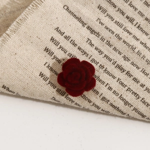 Macro shot of 3D velvet dark red rose petal texture for DIY jewelry making and crafts