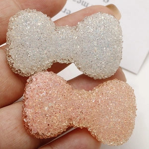 Fiocchi scintillanti in resina iridata con trama a cristalli per gioielli DIY e capelli