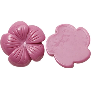 Accessori floreali in resina rosa per decorazioni fai-da-te di custodie e fermacapelli