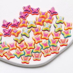 Regenbogen Schmetterling Harz Anhänger für DIY Schmuck und Nagelkunst Dekoration