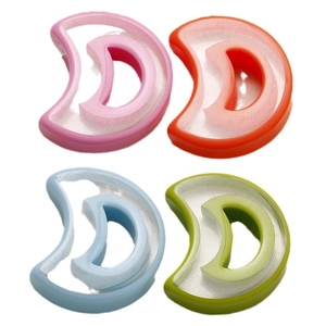 Translucent resin crescent moon charms in pastel colors for DIY jewelry and earrings