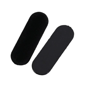 Accessoires de barrette ovale en résine floquée marron pour création de bijoux DIY