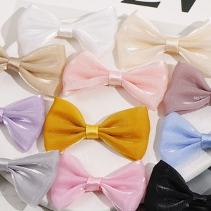 Pinzas para el pelo con lazo de malla suave de doble capa en varios colores