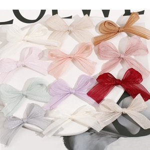 Sweet Mesh Bow DIY Jewelry Accessories Fairy Tulle Butterfly Hair Clip Decorative Material For Women Girls Crafting