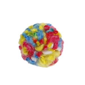 Multi-colored 30mm fluffy plush pom-pom ball for DIY earrings and craft accessories