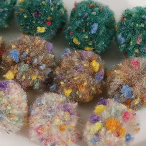 Pompons en peluche de 2 cm aux couleurs mixtes pour bijoux DIY et accessoires d'hiver