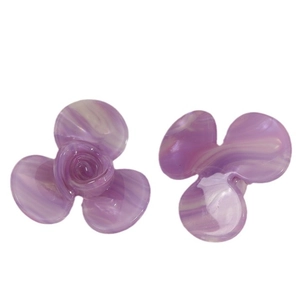 Pinces à cheveux en acétate violet marbré en forme de fleur 3D pour femmes