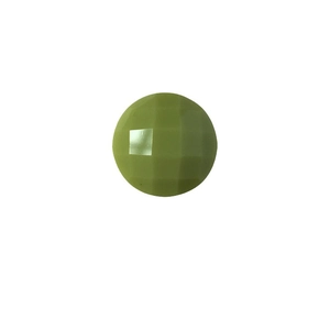 Perle ronde géométrique facettée en résine vert avocat pour bijoux faits main DIY