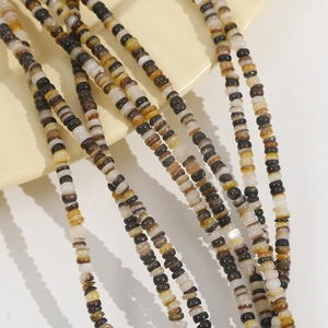3mm colorful natural shell disk beads for bohemian DIY jewelry necklaces and bracelets