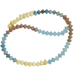 8mm colorful oval natural stone beads in mixed colors for DIY jewelry necklaces and bracelets