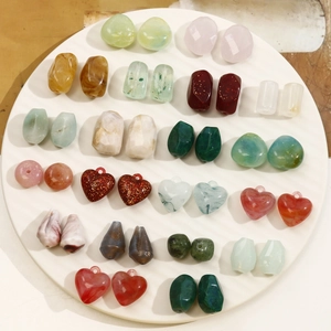 Acrylic Beads DIY Jewelry Making Accessories Heart Oval Marble Pattern Beads For Bracelet Necklace Earrings Women DIY