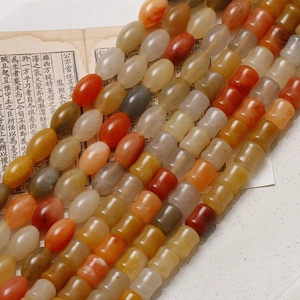 Natural Stone Beads New Chinese Style Bamboo Joint Oval Water Drop Loose Beads For DIY Jewelry Making Accessories