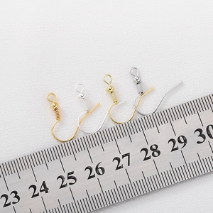 14K gold-filled earring hooks with beads for DIY jewelry making in gold and silver