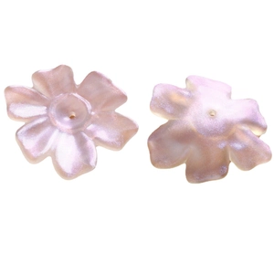 Pampilles fleurs en résine dégradé AB avec fini nacré pour création bijoux artisanaux