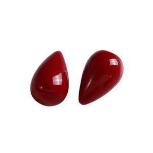Elegant polished red teardrop charms for jewelry making and stylish DIY hair accessories