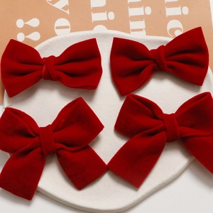 Fiocco in Velluto Rosso Vino Vintage Francese Accessori per Gioielli Fai da Te Fiocco in Nastro Fatto a Mano per Mollette Pendenti Decorazione Festa Donna