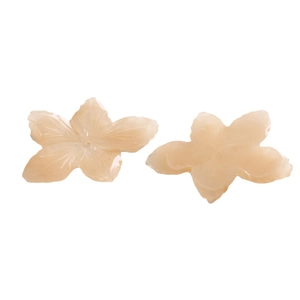 Gradient five-petal resin flower charms for DIY jewelry and phone case decoration