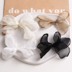Stile Dolce Principessa Fiocco in Rete Materiali per Creazione Gioielli DIY Tessuto a Mano Fiocco a Farfalla per Donna