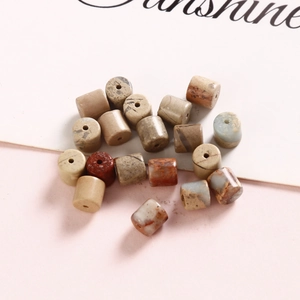 6mm natural colorful stone cylinder beads for DIY jewelry necklaces and bracelets