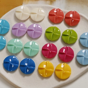 Detailed view of 20mm colorful resin windmill shape DIY craft accessory pieces