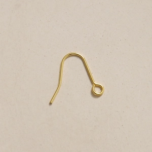 Ganchos para pendientes de cobre chapados en oro de 18K para creación de joyería DIY