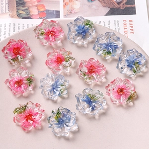 Clear Resin Natural Dried Flower Chrysanthemum DIY Jewelry Patch For Phone Case Earrings Handmade Craft Material Decor