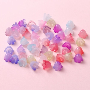 Pendentifs Fleur de Muguet en Acrylique Mat pour Fabrication de Bijoux DIY Boucles d'Oreilles Perles Florales Polies