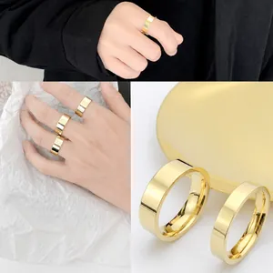 Detailed close-up showing gold and silver vacuum plated stainless steel rings