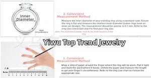 Detailed size guide for titanium steel ring showing diameter and circumference measurement