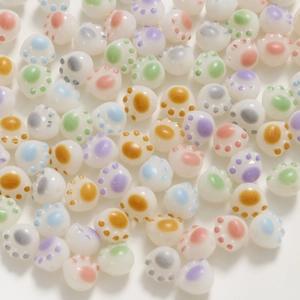 Perline 3D a zampa di gatto multicolore per la creazione di gioielli fai da te