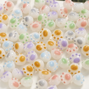 Perline colorate a forma di zampa di gatto per gioielli fai da te e bracciali