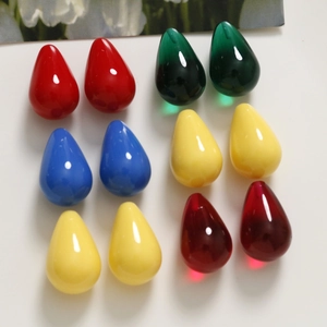 Perline a goccia in resina lucida in colori assortiti per gioielli fai-da-te e accessori