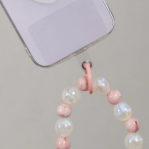 Universal Transparent Phone Lanyard Gasket Tether Tab Phone Case Connector Patch With Metal Ring For Neck Straps Lanyard