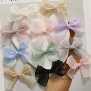 Handgemaakte DIY Mesh Strik Accessoires voor Haarclips van Meisjes Veelzijdige Modieuze Decoratie voor Sieradenprojecten
