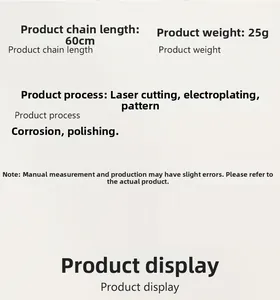 Specifications of Halloween reaper pendant: 60cm chain length, 25g weight, laser cut finish