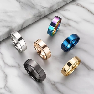 Minimalist Stainless Steel Plain Band Ring For Men Women High Polished 4mm 6mm 8mm Width Jewelry Gift Everyday Comfort Fit