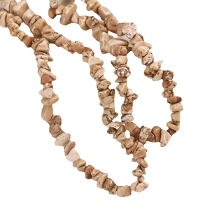 Natural picture jasper irregular stone beads for DIY jewelry and bohemian necklaces