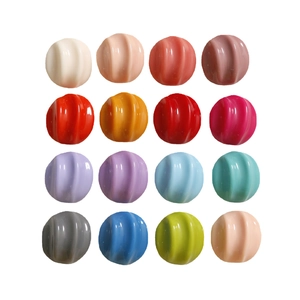 Set of 16 colorful resin round buttons with wavy textures for DIY crafts and jewelry