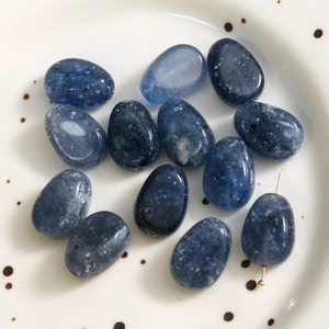 Cuentas de resina azul estrellado de forma irregular con pines dorados para joyas DIY