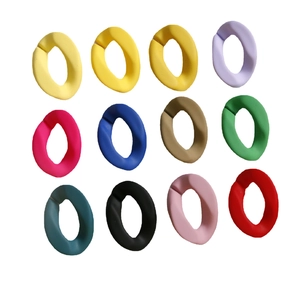Lot de 12 maillons ovales mats colorés pour la création de bijoux DIY et accessoires