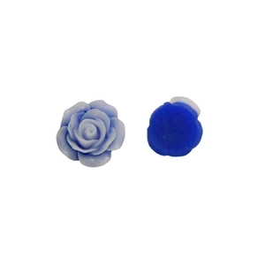 Flatback light blue resin rose flower charms for DIY jewelry and phone case making